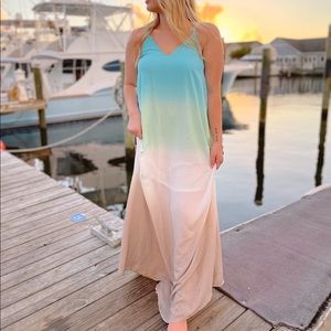 Watercolor oceans deep maxi
